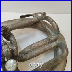 Vintage TULA Soviet Oval Alto Horn Eb Rare Rotary Valves USSR Brass Music