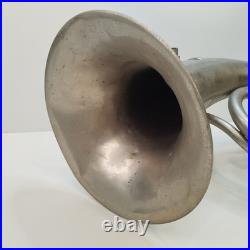 Vintage TULA Soviet Oval Alto Horn Eb Rare Rotary Valves USSR Brass Music