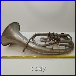 Vintage TULA Soviet Oval Alto Horn Eb Rare Rotary Valves USSR Brass Music