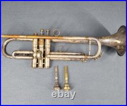 Vintage Trumpet Made by C. G. Conn Ltd. Elkhart Indiana with Case + 2 Mouthpieces