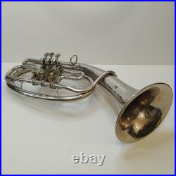 Vintage USSR Alto Horn Eb Saxhorn Soviet Brass Instrument Rare