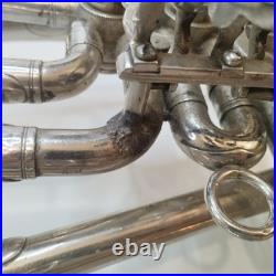 Vintage USSR Alto Horn Eb Saxhorn Soviet Brass Instrument Rare