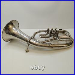 Vintage USSR Alto Horn Eb Saxhorn Soviet Brass Instrument Rare