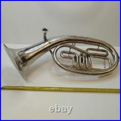 Vintage USSR Alto Horn Eb Saxhorn Soviet Brass Instrument Rare