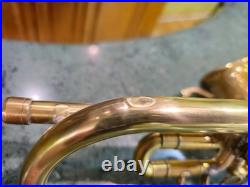 Vintage USSR Trumpet KZRA Kiev 1960s Soviet Military Brass Instrument with Case