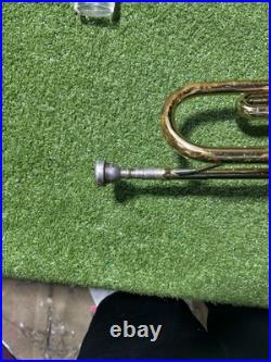 Vintage Vincent Bach Mercedes II Brass Trumpet withBach 7c Mouthpiece & Case Read