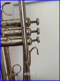 Vintage Vincent Bach Mercedes Silver Trumpet With Hardshell Case FREE SHIPPING