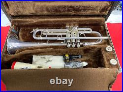 Vintage Vincent Bach Stradivarius Trumpet Model 37 1980s with Case and Extras