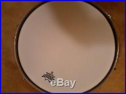 Vintage ludwig 1963 pioneer pearl Keystone Badge 5 x 14 Snare Drum Brass Hoop