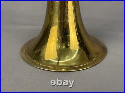 Vtg 1910s Brass Stencil Trumpet, Buescher True Tone Mother of Pearl, American