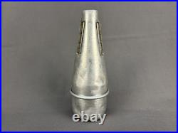 Vtg 1910s Brass Stencil Trumpet, Buescher True Tone Mother of Pearl, American
