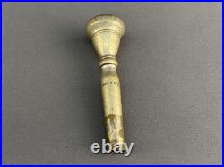 Vtg 1910s Brass Stencil Trumpet, Buescher True Tone Mother of Pearl, American