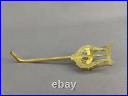 Vtg 1910s Brass Stencil Trumpet, Buescher True Tone Mother of Pearl, American