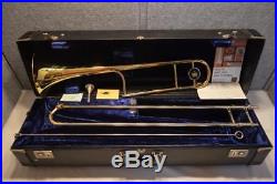 Vtg. 1976 King 2b Liberty Dual Bore Gold Lacquer Tenor Trombone Mint Condition