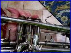 Vtg Jupiter STR-600 Trumpet, KHS Musical Instrument BACH 3CMouthpiece, CaseL7.22