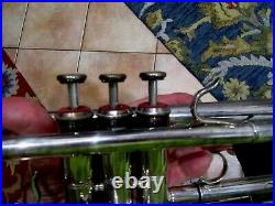 Vtg Jupiter STR-600 Trumpet, KHS Musical Instrument BACH 3CMouthpiece, CaseL7.22