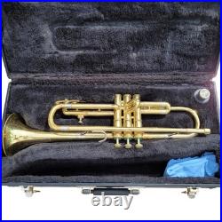 Vtg Olds Ambassador Bb Trumpet Gold Brass with Mouthpiece and Hard Case