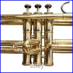Vtg Olds Ambassador Bb Trumpet Gold Brass with Mouthpiece and Hard Case