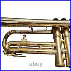 Vtg Olds Ambassador Bb Trumpet Gold Brass with Mouthpiece and Hard Case
