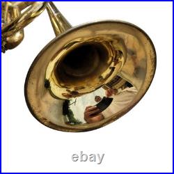 Vtg Olds Ambassador Bb Trumpet Gold Brass with Mouthpiece and Hard Case
