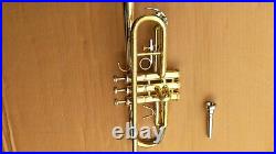 WEEKEND SALE C Trumpet gold with Case +Mouthpiece