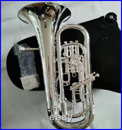 WEP-480S Bb Trigger Compensating Euphonium Silver Plated By WEIBSTER Musical