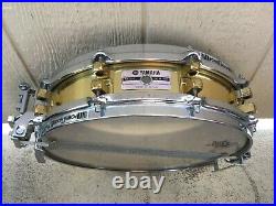 YAMAHA JAPAN SD493 Brass Piccolo Snare Drum 10 LUG, 14x3.5