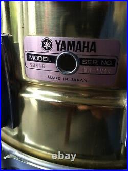 YAMAHA SD416 BRASS Snare Drum 14 x 61/2 cast hoops, new snare wire
