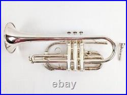 YAMAHA Silver CORNET YCR-2310 III with Carry Case & Mouthpiece (EC3029762)