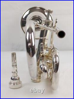 YAMAHA Silver CORNET YCR-2310 III with Carry Case & Mouthpiece (EC3029762)