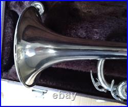 YAMAHA Trumpet YTR-1310S Silver with Hard Case Used Nickel Brass