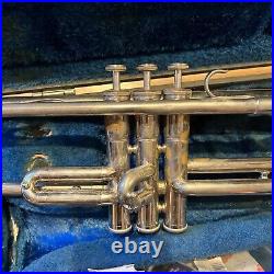 YAMAHA Trumpet YTR-135 Nickel Plating With Case/ New Oil USED Student Fast Ship