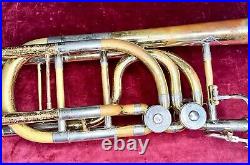 YAMAHA YBL-613H bass trombone? Double Rotor? Plays Amazing