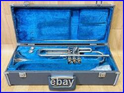 YAMAHA YTR-135 014167 Trumpet with Hard case silver from Japan Excellent