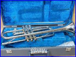 YAMAHA YTR-135 014167 Trumpet with Hard case silver from Japan Excellent
