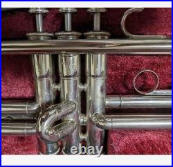 YAMAHA YTR-136 Trumpet Silver Used withHard Case