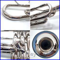 YAMAHA YTR-136 Trumpet with Hard Case Mouthpiece Wind Instrument Used From Japan