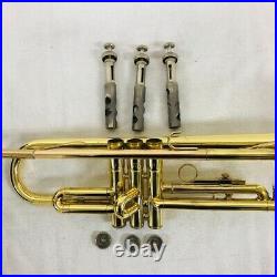 YAMAHA YTR-2321 Gold Trumpet WithHard Case Tested From Japan