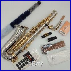 YANAGISAWA A-WO37 Alto Saxophone Nickel Plated Gold Key Professional Super Sax