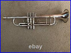 Yahama Xeno Silver Professional Grade Trumpet with original velvet-lined case