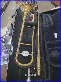 Yamaha Advantage Trombone YSL200AD With Case And Mouthpiece S/n 449471