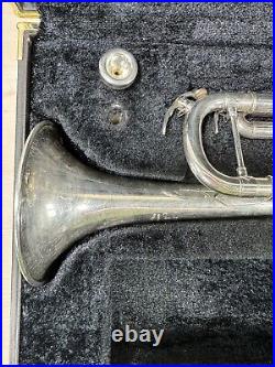 Yamaha Allegro YTR5335G Silver Intermediate Trumpet 5335 With Case Needs Repair