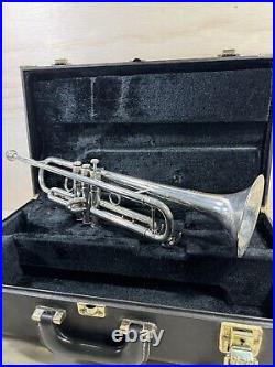 Yamaha Allegro YTR5335G Silver Intermediate Trumpet 5335 With Case Needs Repair