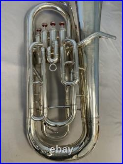 Yamaha Japan Yep321 4-valve Silver Euphonium + Original Yamaha Case