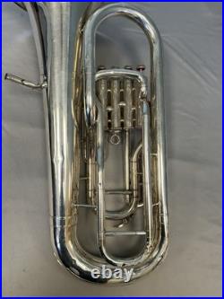 Yamaha Japan Yep321 4-valve Silver Euphonium + Original Yamaha Case