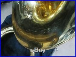 Yamaha Lacquered Brass BBb Sousaphone w case, serviced and ready to play