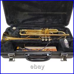 Yamaha Trumpet YTR 200ADII Advantage Gold Brass Trumpet Mouthpiece Book and Case