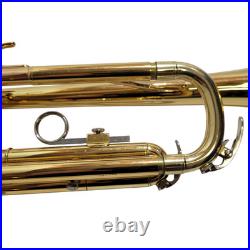 Yamaha Trumpet YTR 200ADII Advantage Gold Brass Trumpet Mouthpiece Book and Case