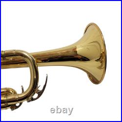 Yamaha Trumpet YTR 200ADII Advantage Gold Brass Trumpet Mouthpiece Book and Case