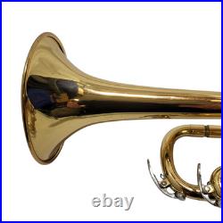 Yamaha Trumpet YTR 200ADII Advantage Gold Brass Trumpet Mouthpiece Book and Case